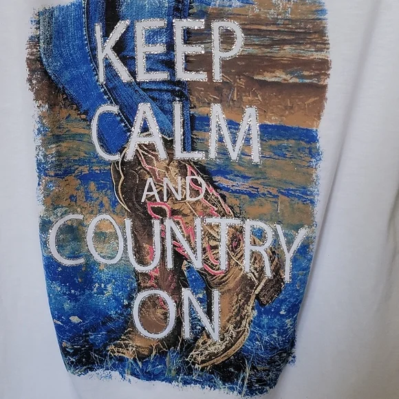 Ransom NWT Country Western Concert Festival Summer short sleeve tee Large - Picture 2 of 5